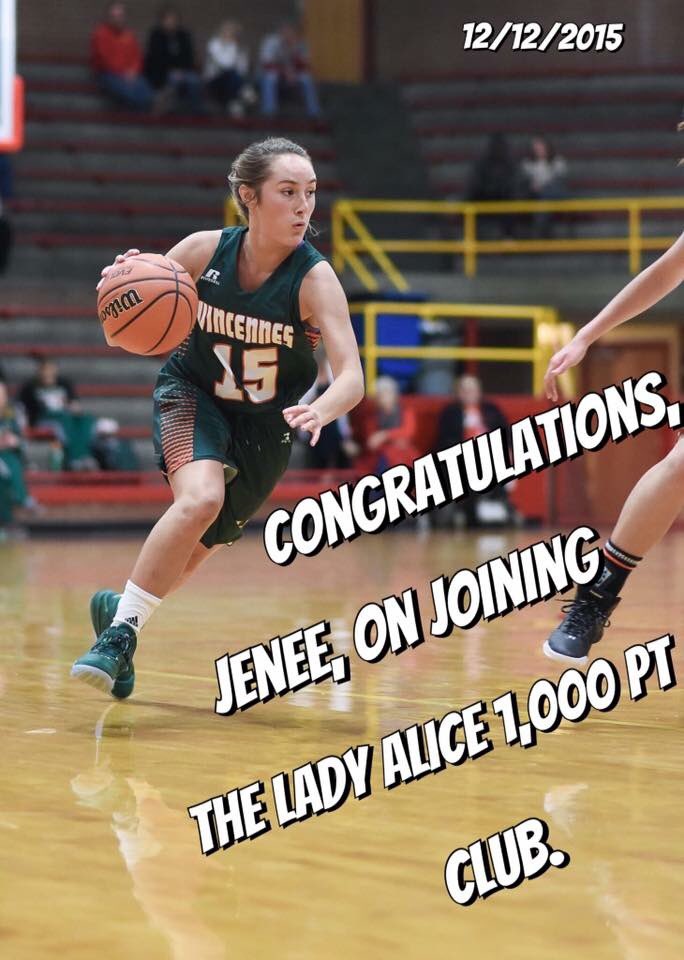 AlicesAthletics's tweet image. Jenee Goodwin scored her 1000th career LHS point Saturday. She is the 4th girl basketball player to score 1000 pts.