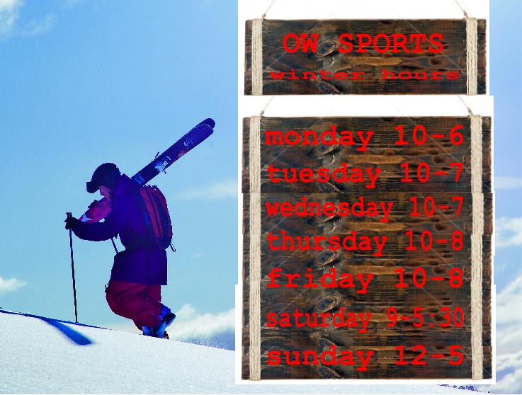 owsports's tweet photo. Winter hours have begun! #tistheseason #holidays #shopping #uptownwaterloo https://t.co/Jk8Vaajr6R