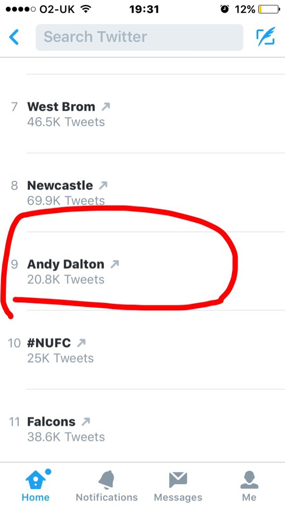 My man trending <a href="/AndyDalton97/">Andy Dalton</a>