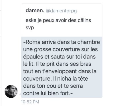 damentprpg's tweet photo. c'était mignon quand même https://t.co/PRNAFFhw53