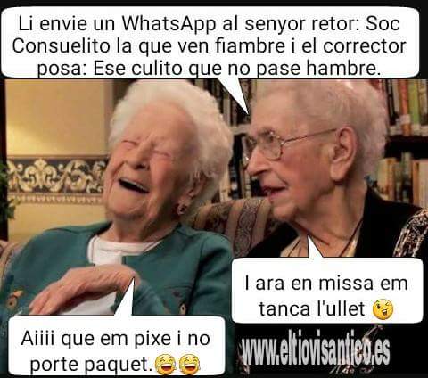 ClickEdad's tweet image. #FelizDomingo Un poco de humor nunca viene mal #AbuelesDelsPoblesDeMoatros #Whatsapp #personasmayores