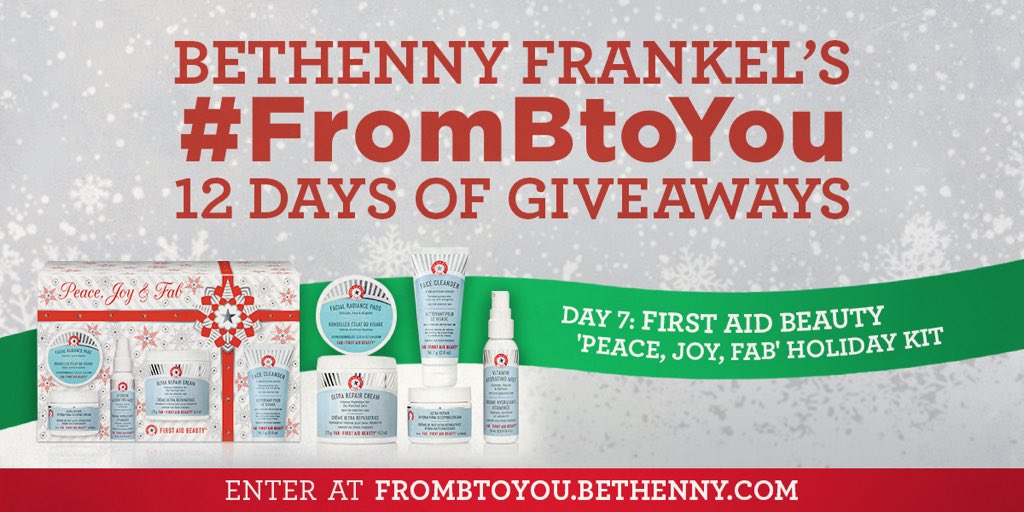 Bethenny's tweet photo. All of my @FirstAidBeauty must-haves in one amazing kit! Enter at https://t.co/tTlYzJZJfM. #FromBtoYou #giveaway https://t.co/OAWVPtiv46