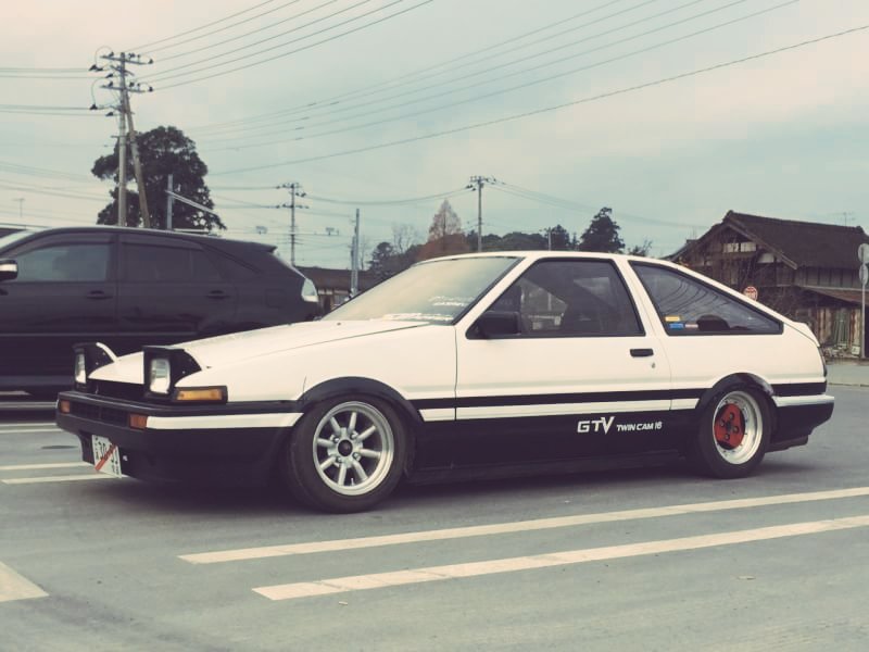 Corolla 白黒ae86 車高短ﾂﾗｳﾁstyle ハチロク祭 T Co Jfwgdiaxvz Twitter