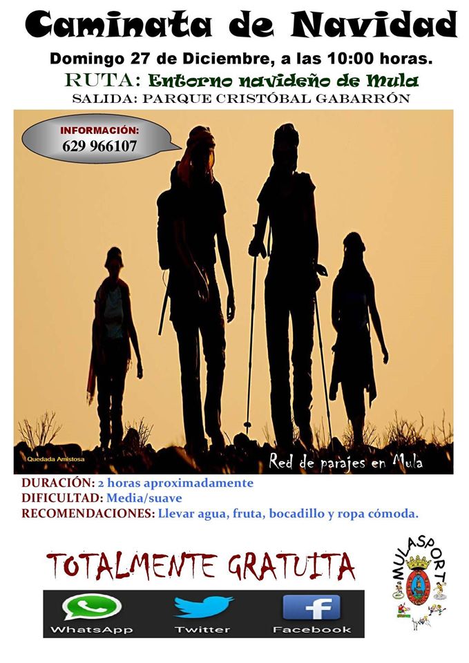 MULA 
Participa en la Caminata de Navidad del día 27 de diciembre