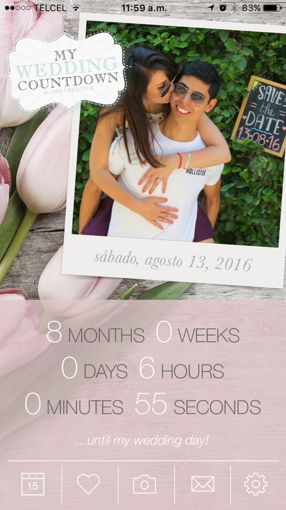 monssecastro13's tweet photo. 8 months until our Wedding day!!! #omg #countdown @juannpdv #loveyousomuch #fiancé ❤️ #lucky13 #JMlovestory https://t.co/1yYddWb0Tt
