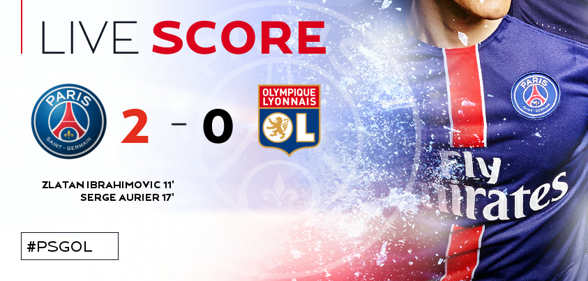 PSG_inside's tweet photo. 18' 2 buts à 0 pour Paris ! #PSGOL 👌💪 https://t.co/6pj66cETwU