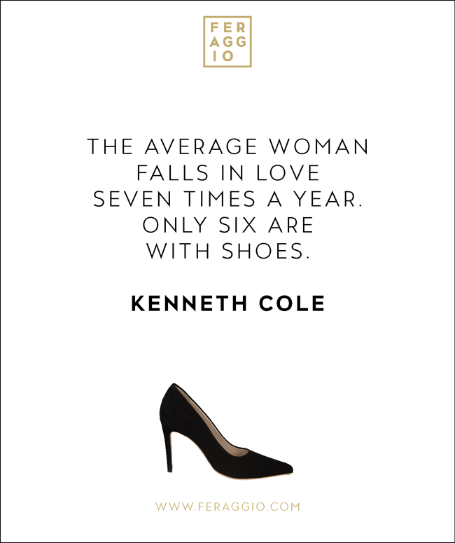FeraggioHeels's tweet photo. "The average woman falls in love seven times a year. Only six are with shoes." - Kenneth Cole
#FERAGGIO #QUOTES https://t.co/x22YLeWJJw