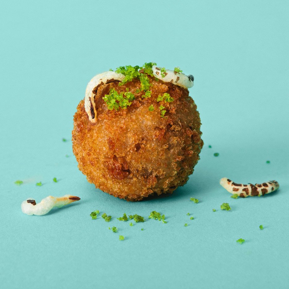 dezeen's tweet photo. Ikea's meatballs could one day be made from insects: https://t.co/dl56cLAKPY https://t.co/RJMw2wFprp