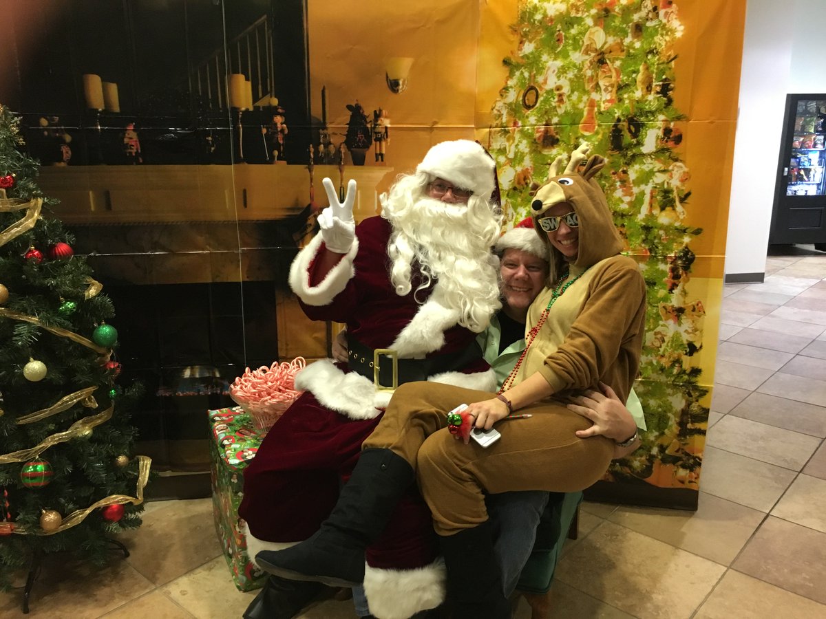 evv_cc's tweet photo. I promise, @Awaggs22 and @TomWhit84299319 did let some of the kids have a turn with Santa. #SantaSpam https://t.co/YUqWlgMf7o