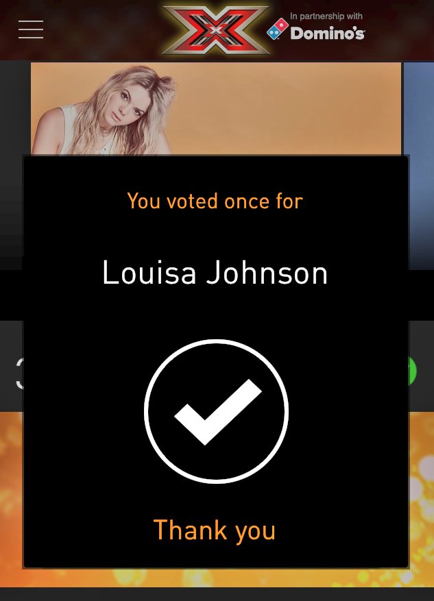 Sebmeister's tweet photo. I'm calling it.
@TheXFactor #XFactorFinal2015 winner is @louisa
Louisa is one the best Brit singer alongside Adele https://t.co/yb0FTP9QYK