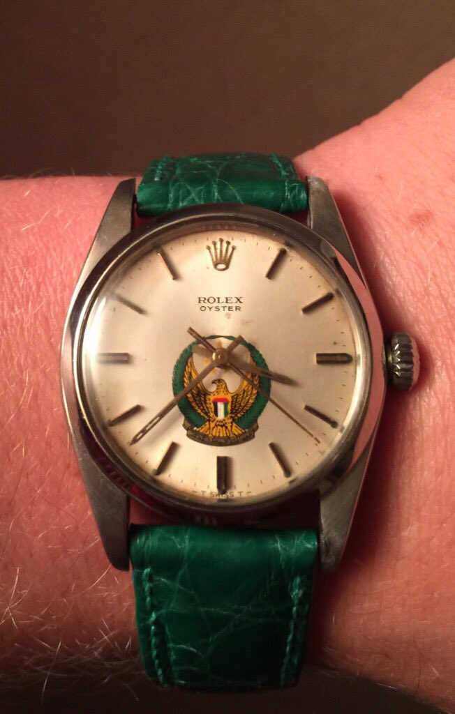 TheHorologyPad's tweet image. For Sale: Rare UAE Dial Rolex $3,200