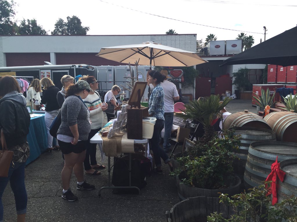 Localsmith Holiday Market happening now at Oreana Winery in the <a href="/thefunkzone/">The Funk Zone</a> in #SantaBarbara. Beautiful finds!