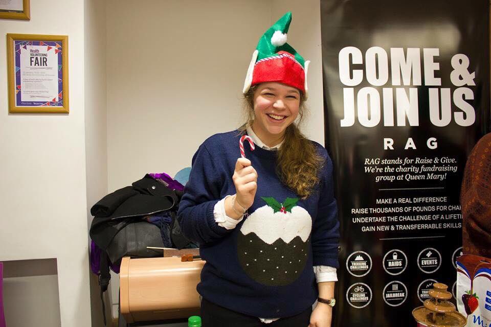 QMFashionSoc's tweet photo. Well done to our jumper contest winner Johanna! 🎉 please collect your prize from the SU 9am-5pm Tue-Fri #MerryMarket https://t.co/0wiV12Rp28