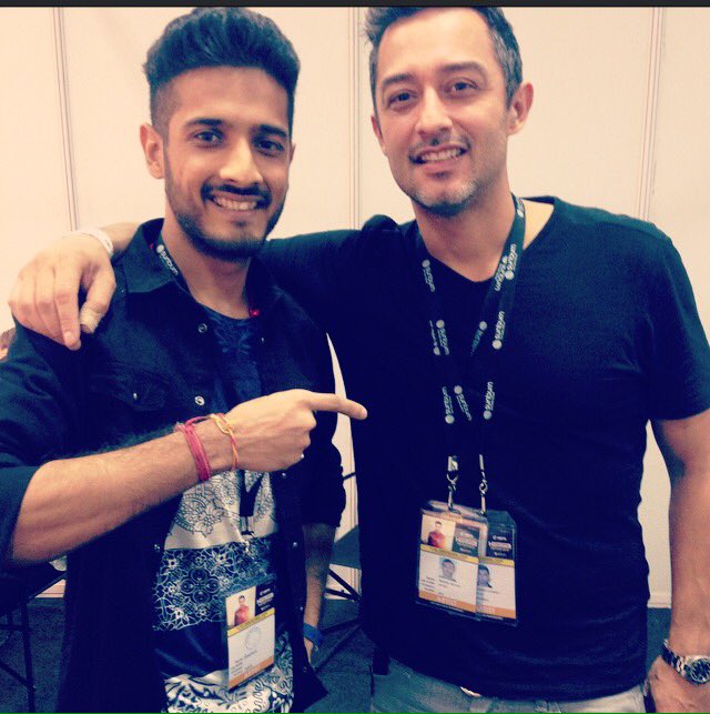 HARDWELL_INDIA's tweet photo. What a humble personality! Thank you! ๐ @MannyOnTour #HardwellGuestlist #BestTourManager Photo By - @HARDWELL :) https://t.co/oU0lQL69dg