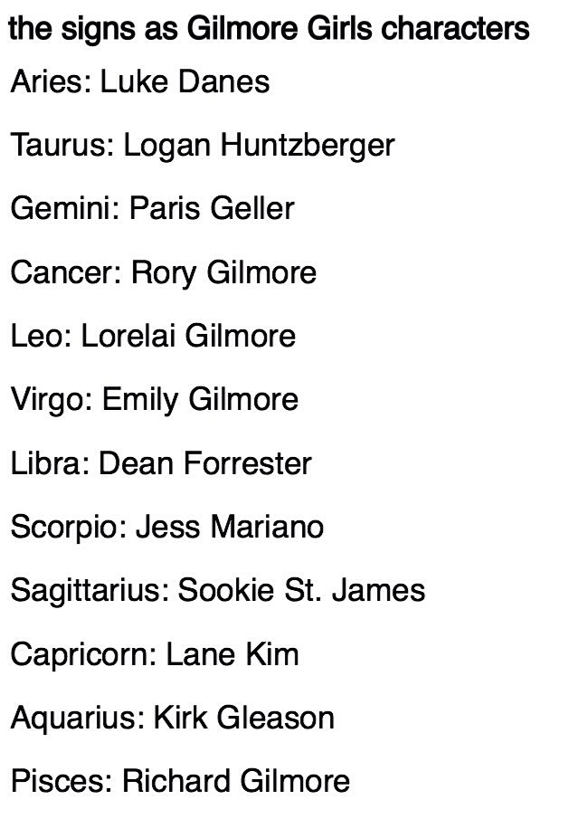 Gilmore girls zodiac signs 60 photos - Astrologytoyou.com