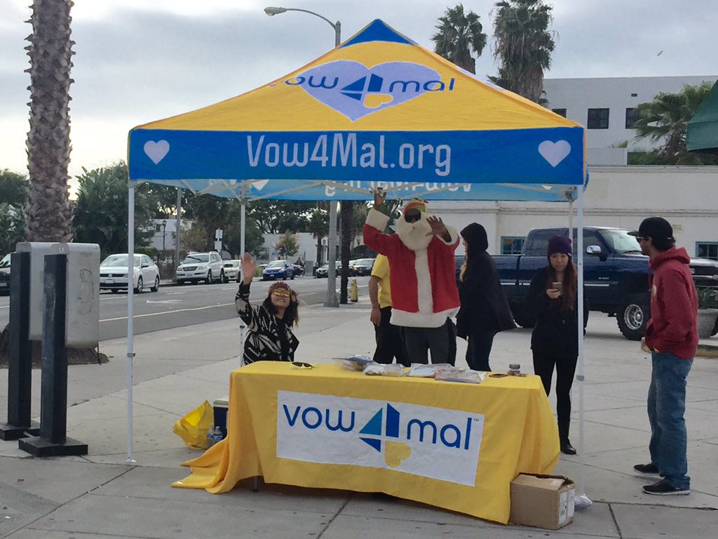 oflores's tweet photo. #Vow4Mal tent set up at the corner were Mallory Dies was hit by drunk driver in 2013. Still going strong. #holidays https://t.co/jMvv0cIqkr