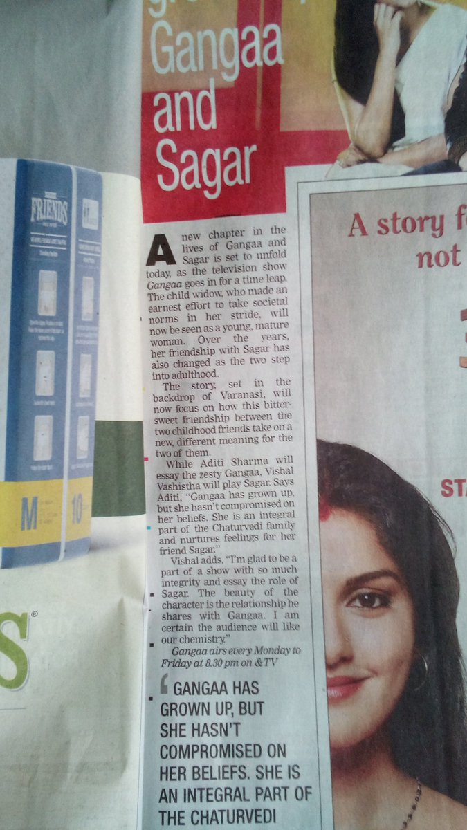 Lady_Bheem's tweet photo. Front page BT article of @v_vishal13 #Sagar #Gangaa #SaGa https://t.co/DLZu2QJaqI