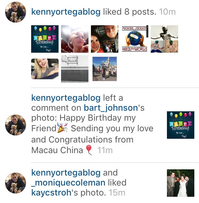 Kenny Ortega wished Bart Johnson (Coach Bolton) a Happy Birthday on Instagram 