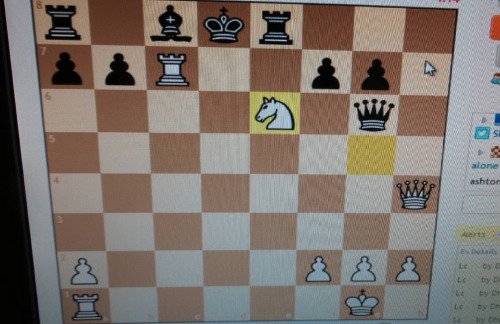 CubixChess's tweet image. Sah ve mat :) #chess #satranç #vezir #at#şah #mat #beyazkazanır...