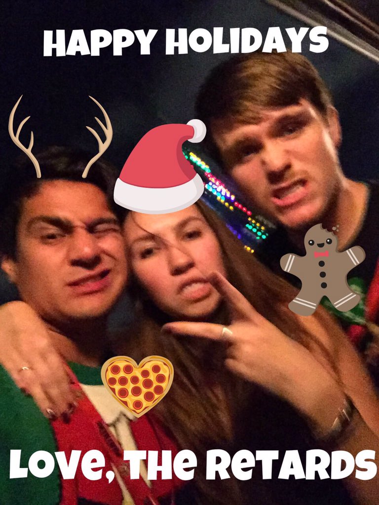 btate121's tweet photo. Happy holidays. From the retards. @ghess90 @Nichole_barber https://t.co/bO8TIOFuY1