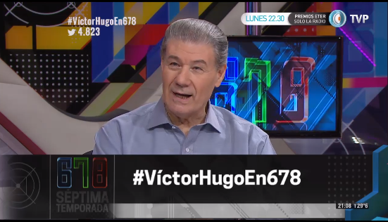 678elprograma's tweet photo. #VíctorHugoEn678: "678 va a ser una necesidad" https://t.co/x2n1NhyHoF