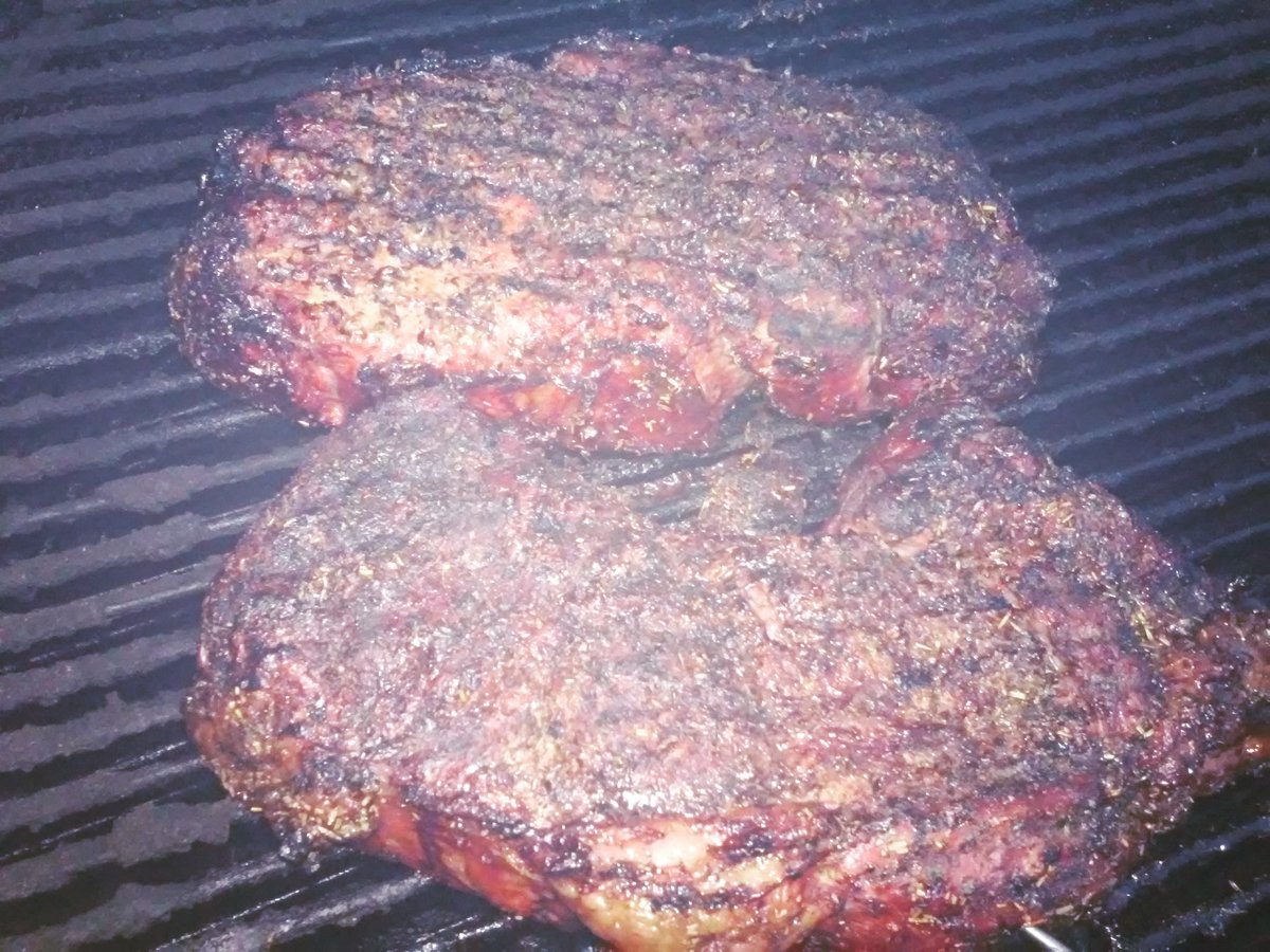 Beef shoulder roast on the UDS