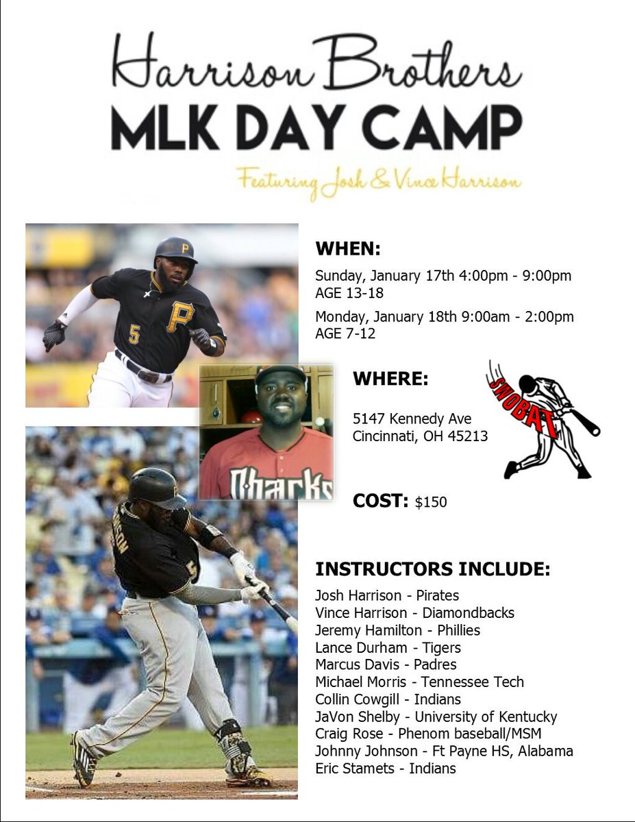 jhay_da_man's tweet photo. Be one of the 1st to register for the Harrison Brothers MLK Day Camp at @SWOBAT. Register at https://t.co/NSiPzy8zZd https://t.co/vF5vgBSfji