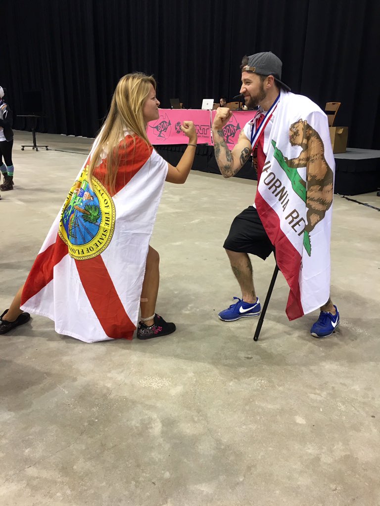 Swrd2015's tweet photo. Team Florida vs Team California rivalry is going strong! https://t.co/iQRijselmB