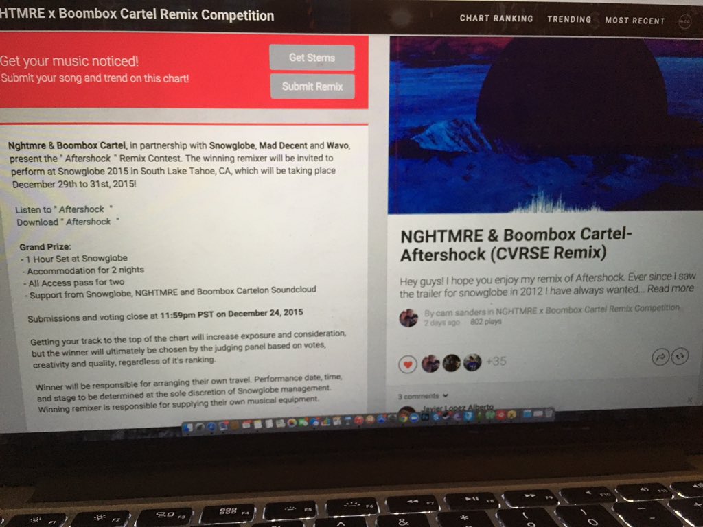 camsanders721's tweet photo. Can't believe I'm still in first place for the @itsSnowGlobe remix competition! https://t.co/kpmIHsRiLN
