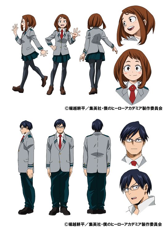 キャラ画が来た！】麗日お茶子と飯田天哉のキャラクターデザインを公開