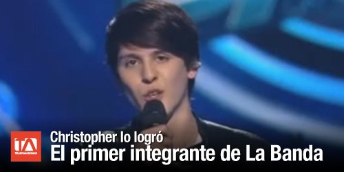 teleamazonasec's tweet photo. Christopher Vélez es el primer integrante de La Banda ► https://t.co/YLhfnaz6WN https://t.co/ZEaUbjuLri