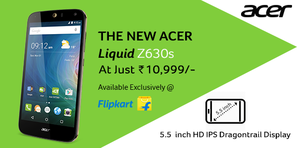 AcerPhones's tweet photo. Let Smartphone experience be as vivid as reality with Acer Liquid Z630s! Only on Flipkart – https://t.co/qk4tWpLcYe https://t.co/Ix0Ya8HWZo