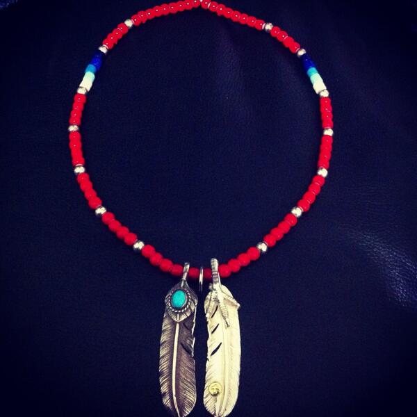 本日のゴローズ写真集です！ 赤ビーズにバランス良くシルバービーズと