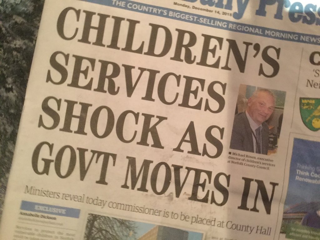 TrustNorfolkSEN's tweet photo. Interesting news in today's @edpbusiness to start the last week of term! 2016 should be interesting https://t.co/MByg3cuBin