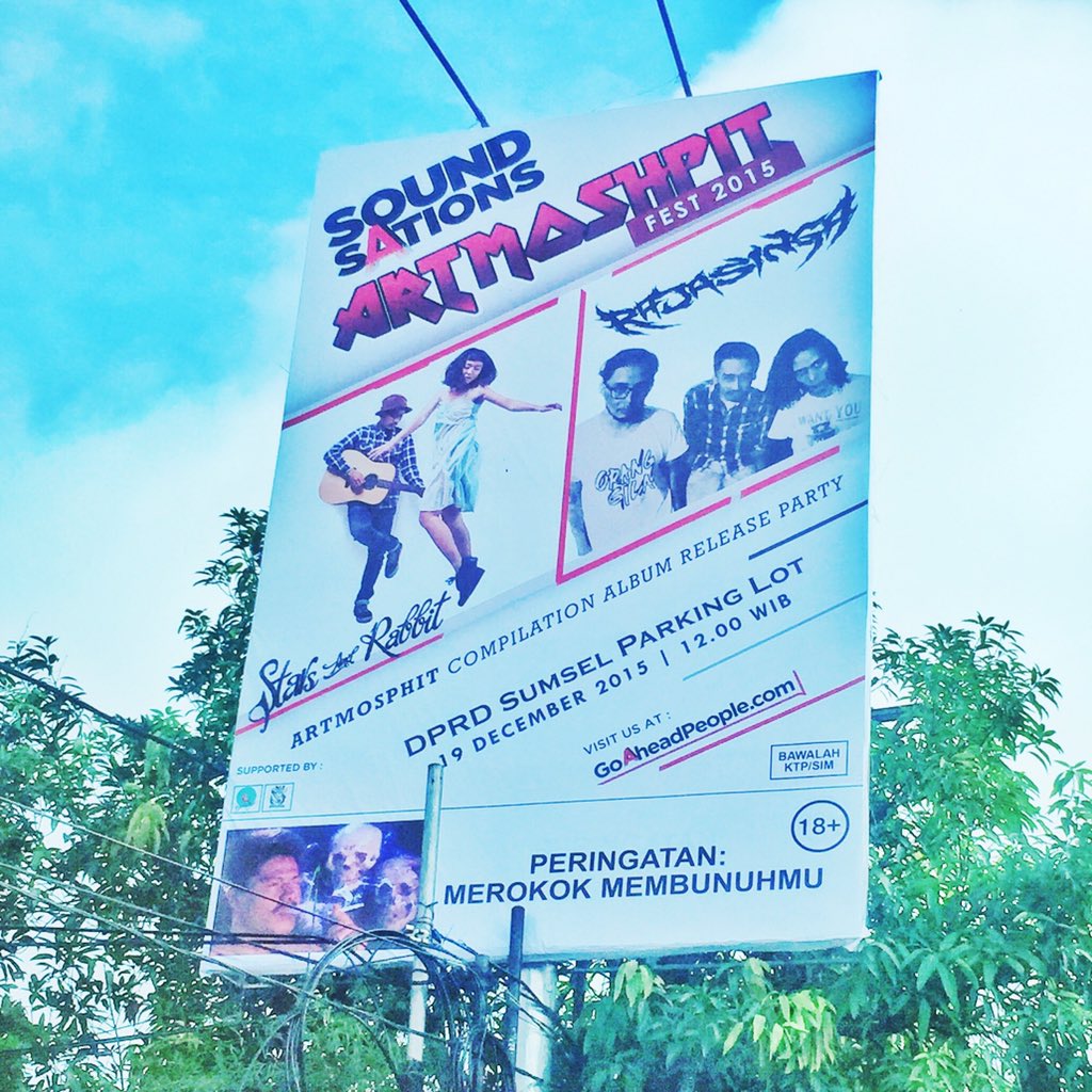 ARTMOSHPIT's tweet image. ArtmoshpitFest2015 ! Bersama 19 band yg terlibat di kompilasi #Artmoshpit, juga @_starsandrabbit &amp;amp; @rajasinga04