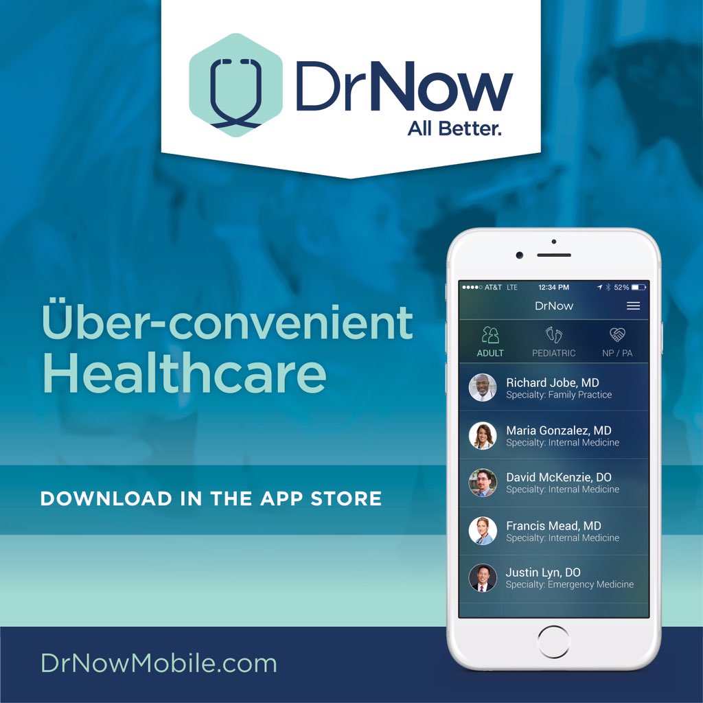 DrNowMobile's tweet photo. Feeling sick? Don't leave the house. 
Request our pioneer provider Laura Roche to get you feeling all better! #Live https://t.co/FWK9XG74oe