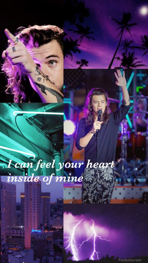 Fandomscreen's tweet image. Harry Styles vibrant collage with lyrics💫

RT if saved!!💕