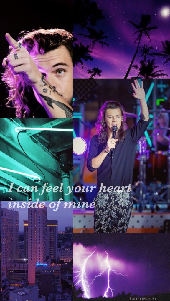 Fandomscreen's tweet image. Harry Styles vibrant collage with lyrics💫

RT if saved!!💕