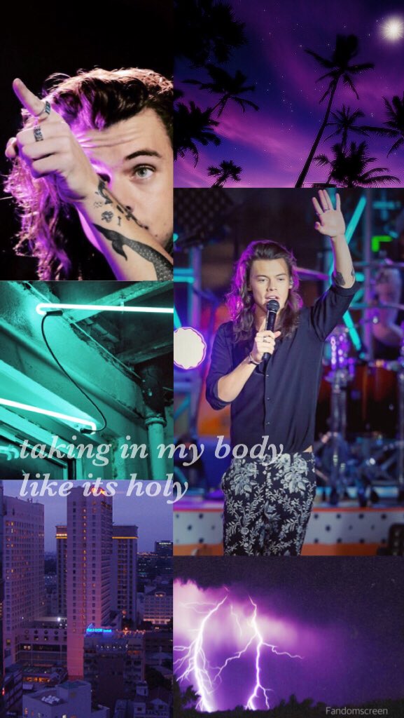 Fandomscreen's tweet image. Harry Styles vibrant collage with lyrics💫

RT if saved!!💕