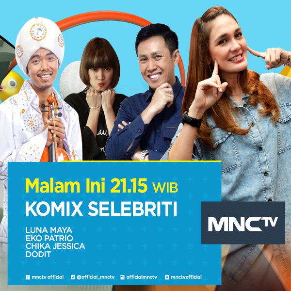 .<a href="/Dodit_Mulyanto/">Dodit Mulyanto</a> <a href="/ckjessica/">Jessica</a> <a href="/EkoPatrioBaru/">EkoPatrioBaru</a> &amp; <a href="/LunaMaya26/">luna maya</a>  hadir lho malam ini di #KomixSelebriti pkl 21:15 WIB