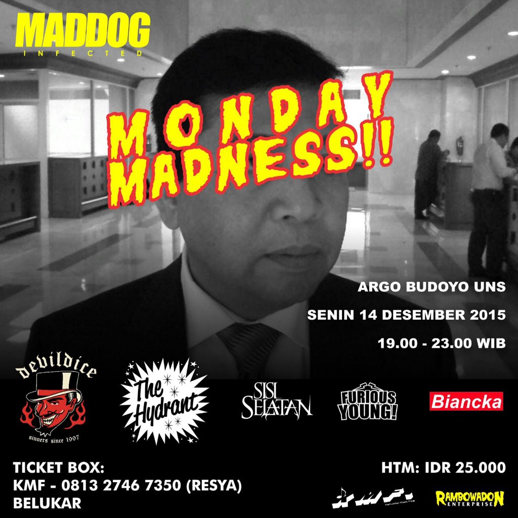 Nanti malem akan featuring bli <a href="/JRX_SID/">JRX</a> bersama <a href="/DEVlLDICE/">DEVILDICE</a> di acara ini. Marikita! 🍻