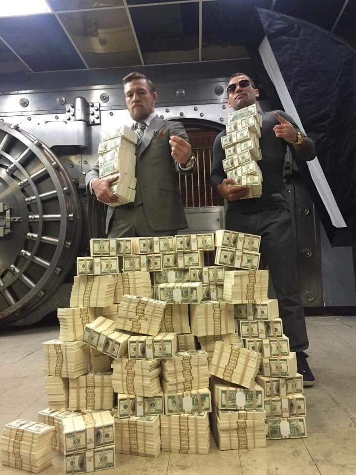 This is what Conor McGreggor made in 13 seconds