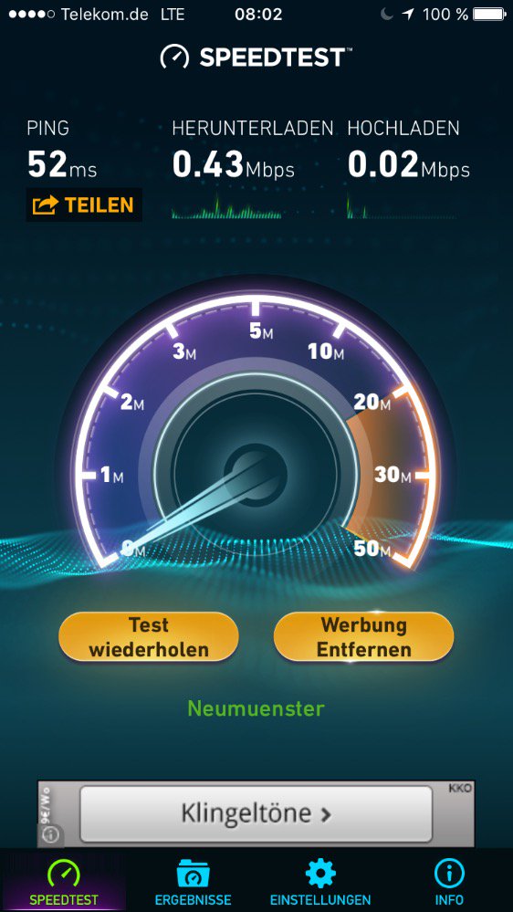 Was ist hier in Schwerin los, <a href="/Telekom_hilft/">Telekom hilft</a>? Eigentlich LTE Max. aber es kommt nichts an...