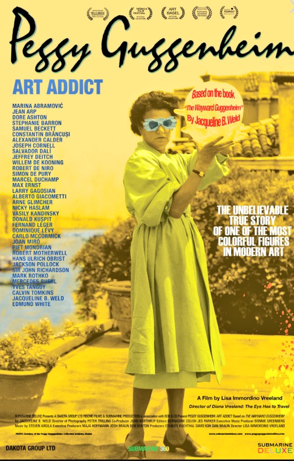 It's all about art&amp;love. Peggy Guggenheimfilm: Art Addict <a href="/GuggenheimPeggy/">PeggyGuggenheim</a> #PeggyGuggenheim 
peggyguggenheimfilm.com