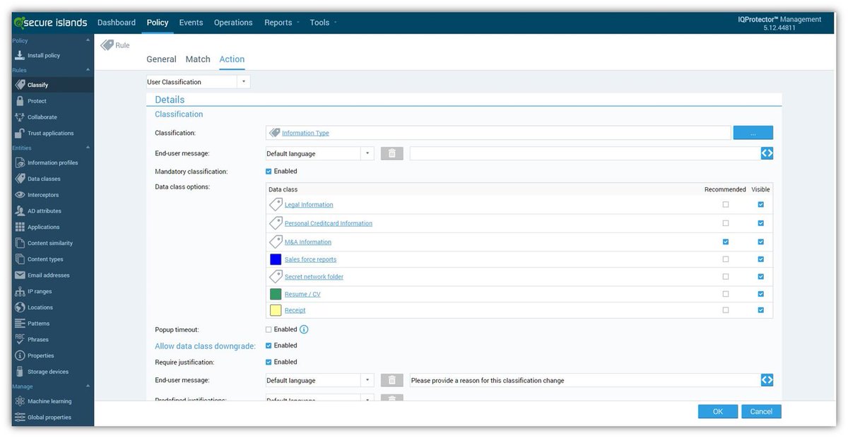 SecureIslands's tweet image. IQProtector 5.12 has enhanced  #dataclassification features, new UI &amp;amp; more! buff.ly/1RGfXqp
