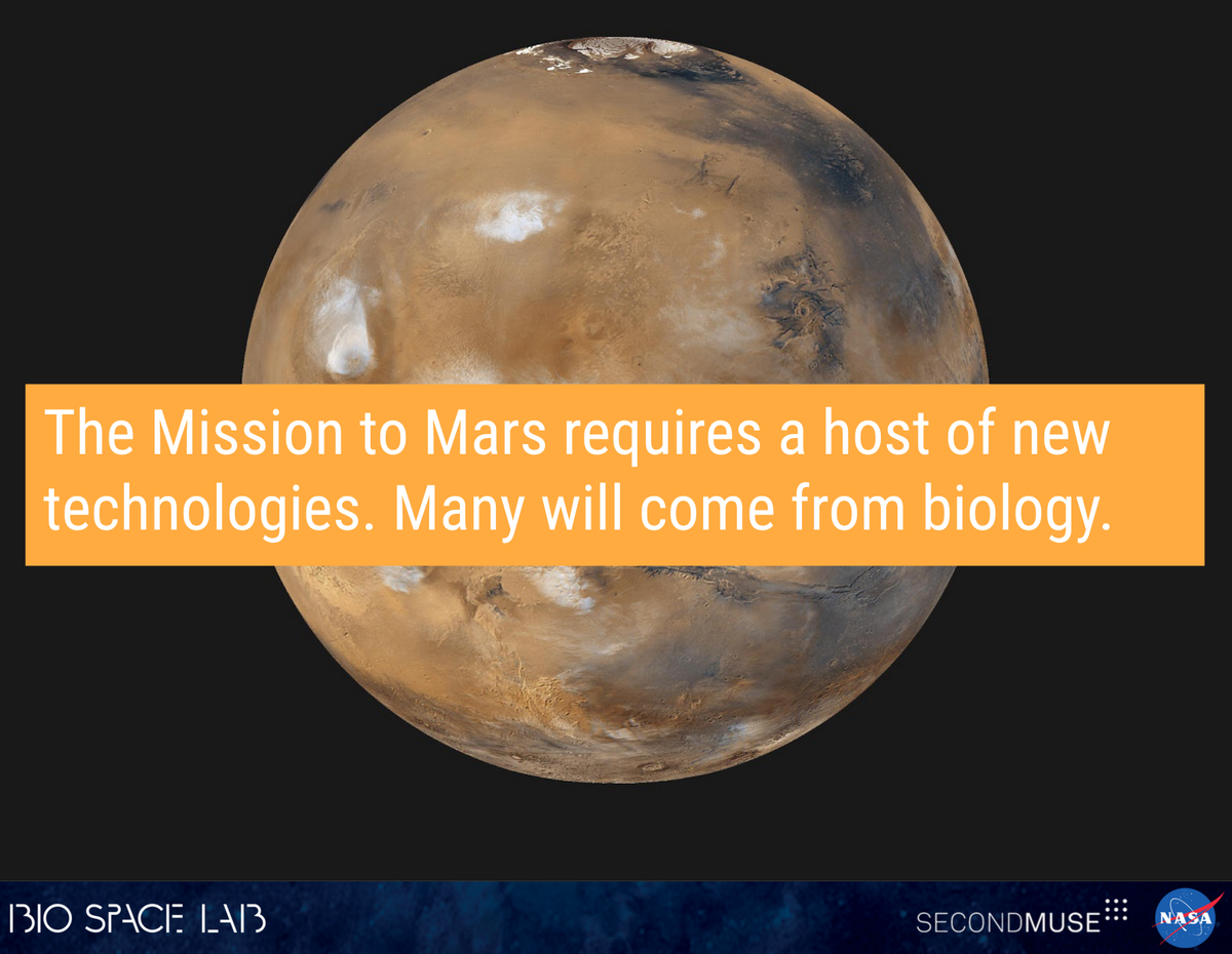 secondmuse's tweet photo. Coming up this week at our #BioSpaceBigThink: helping shape the future of interplanetary technology cc: @Astro_Cady https://t.co/o8MQZpr8Fz