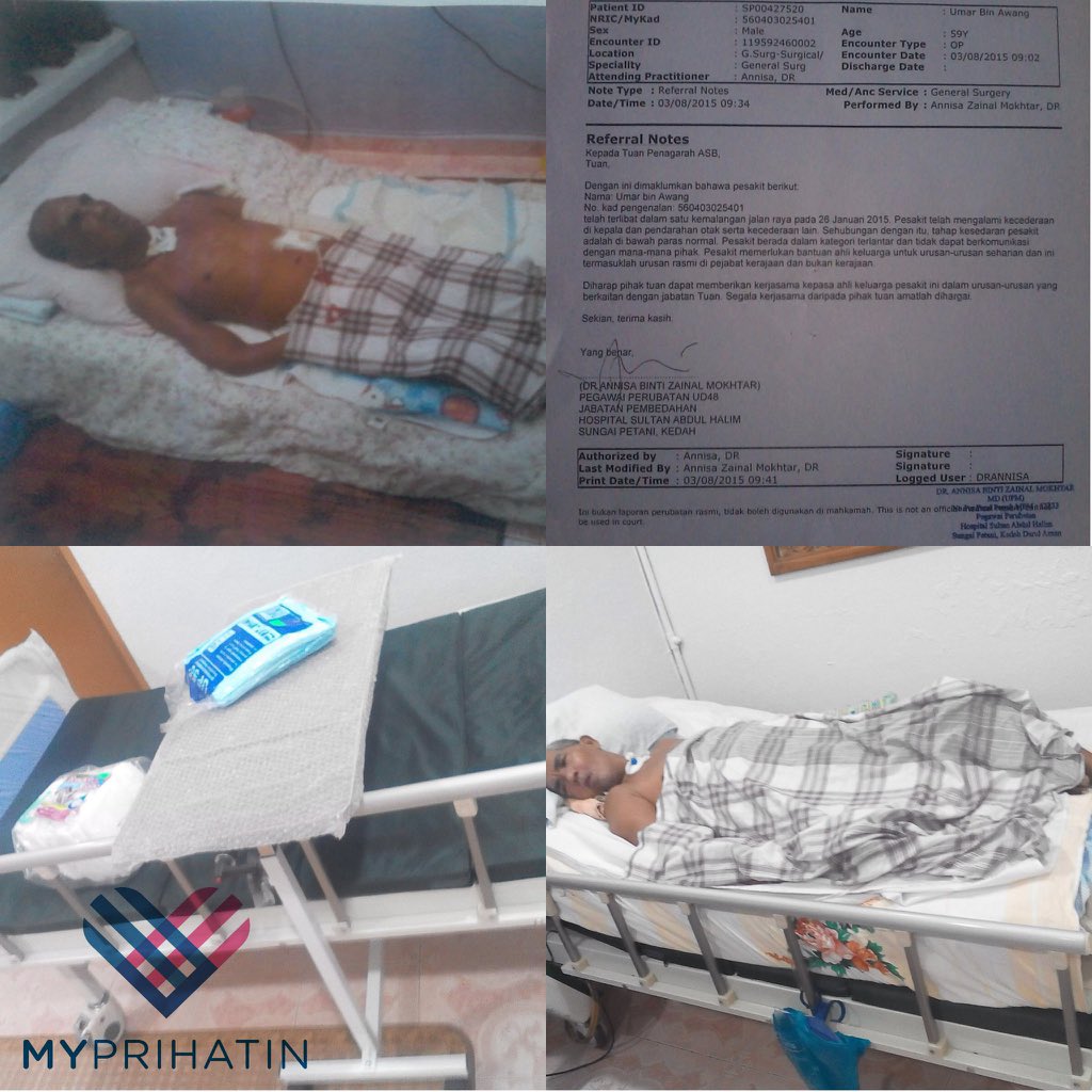 Yayasan Myprihatin Auf Twitter Myprihatin Menyampaikan Bantuan Katil Hospital Dan Beberapa Barangan Lain Utk Pakcik Umar Https T Co Sbvrk2dy0u Https T Co Ryeapwwm2l Twitter