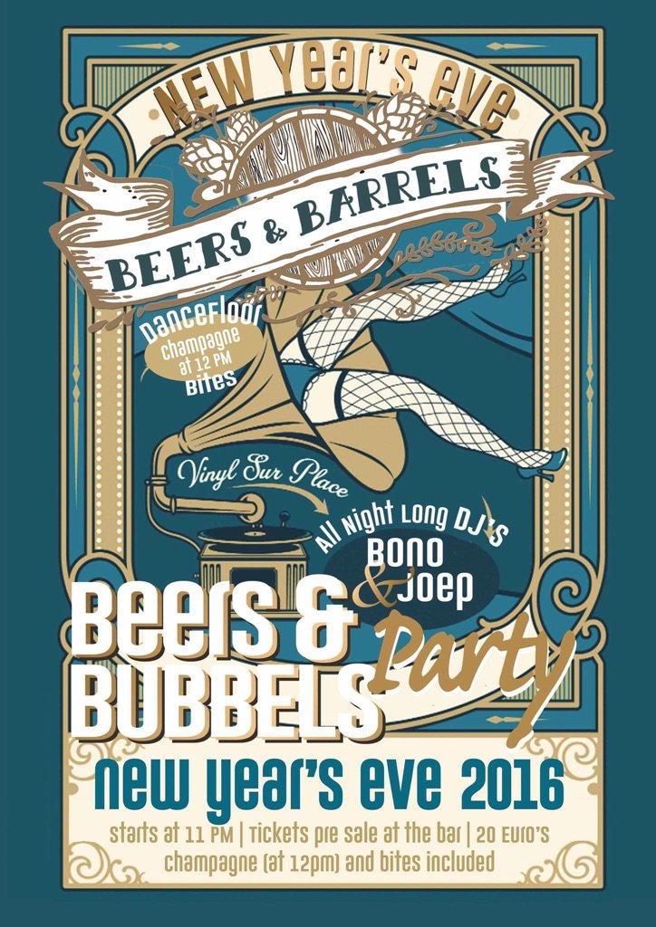 Nog geen plannen 31 december? Laatste kaarten gaan nu in de verkoop... #NYE #BEERS&amp;BARRELS