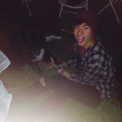 brynnwyd's tweet photo. starting off the eighteen reasons why I love elijah harris at number one: look at him when he gets around puppies :) https://t.co/12EnNMiZ8Q