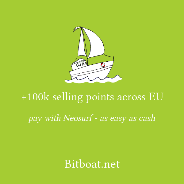 TheBitBoat's tweet photo. As easy as cash! Try our new #Neosurf payment method to buy your #bitcoin - available in seven different countries https://t.co/6jKlOe7UCu